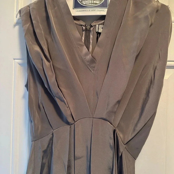 Rachel Comey Courier Dress Grey 100% silk size 2 NWT - Picture 7 of 11